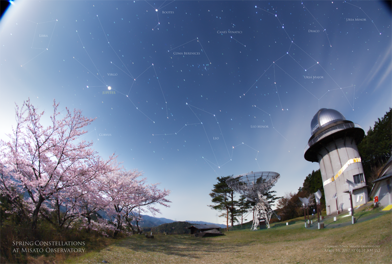 冬のダイヤモンドと冬の天の川 2017年4月16日