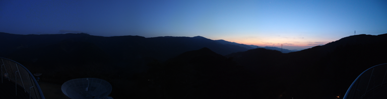 星の塔からみる夕暮れ 2015年3月8日