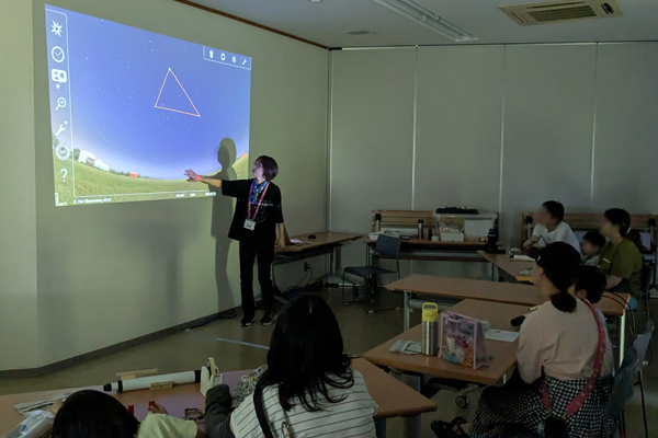 Projection at workshop by AI Planet