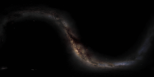 Adjusted Milky Way texture